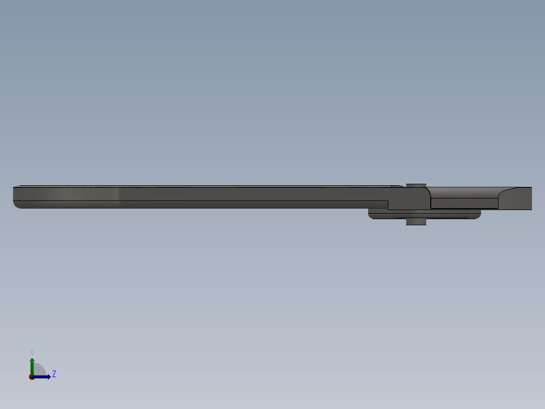 手术剪刀左视图