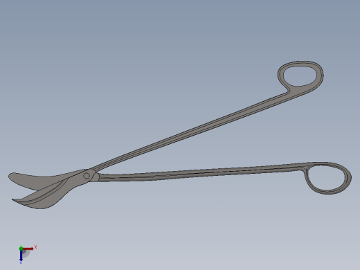 手术剪刀俯视缩略图