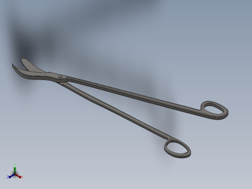 手术剪刀正等轴测缩略图