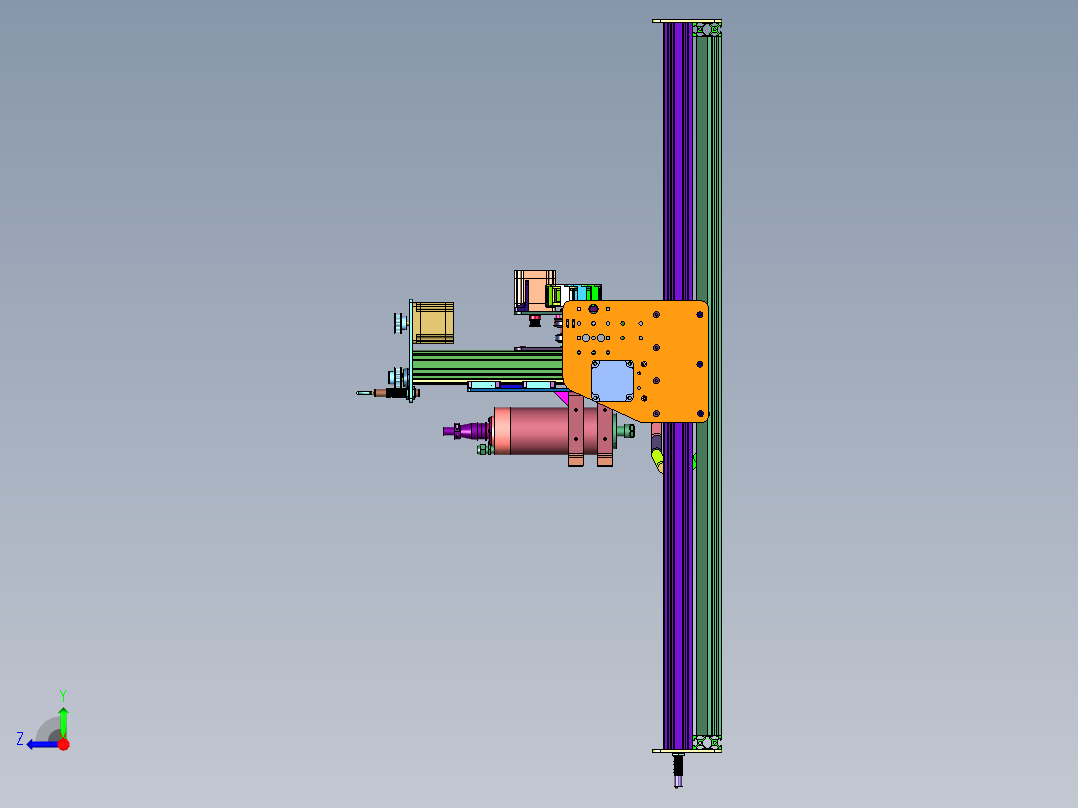 台式三维立体电脑雕刻机右视图