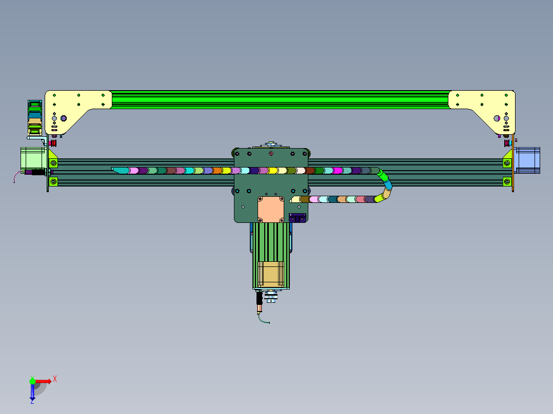 台式三维立体电脑雕刻机俯视图