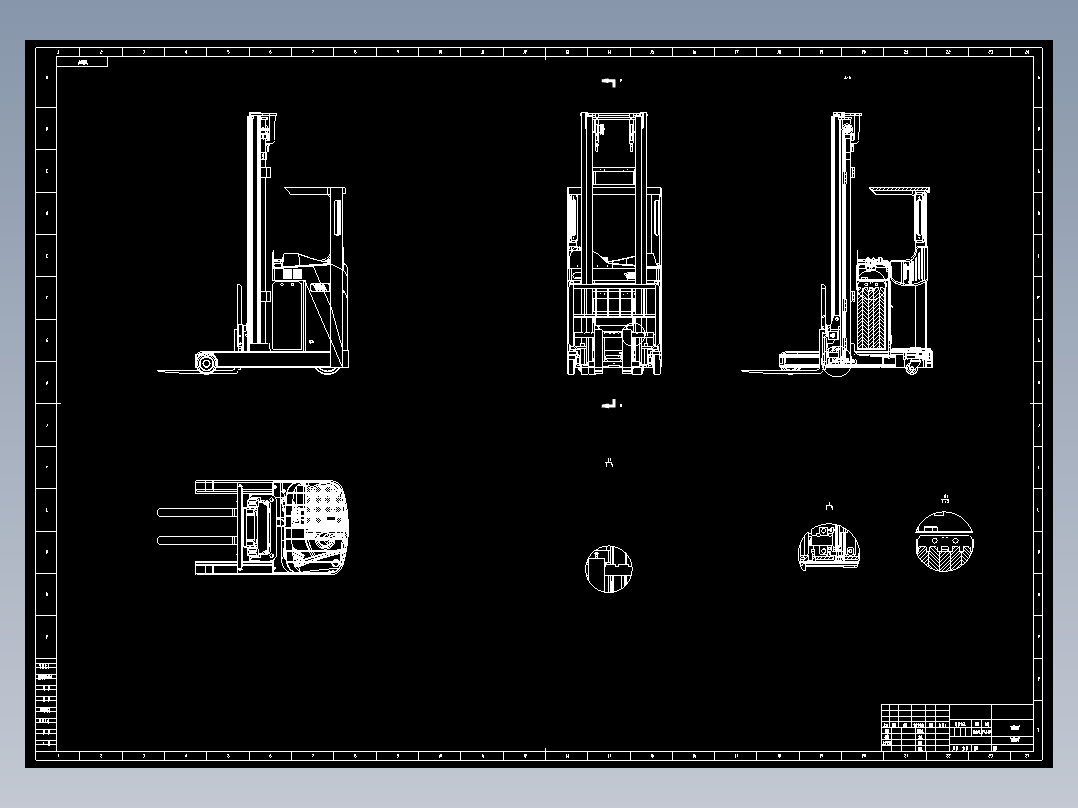 前移式叉车CAD图纸==1452271==250