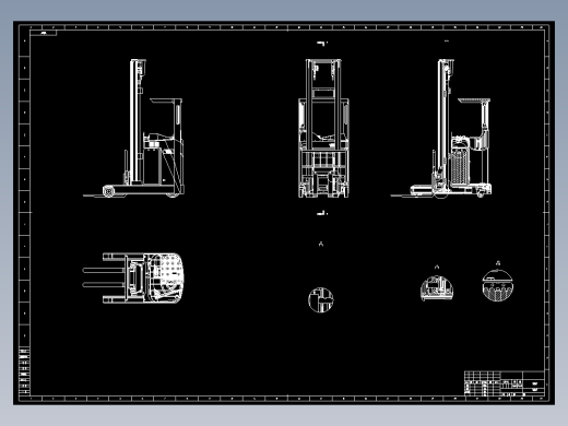 前移式叉车CAD图纸==1452271==250