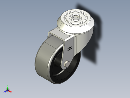 型材-KJN 521680 80MM WHEEL正等轴测缩略图