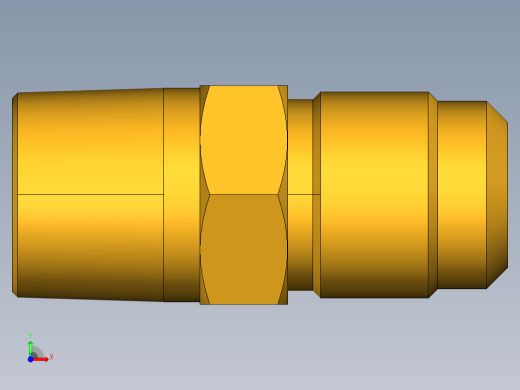 扩口式工业通用硬管接头Male Connector 48F-10-8前视缩略图