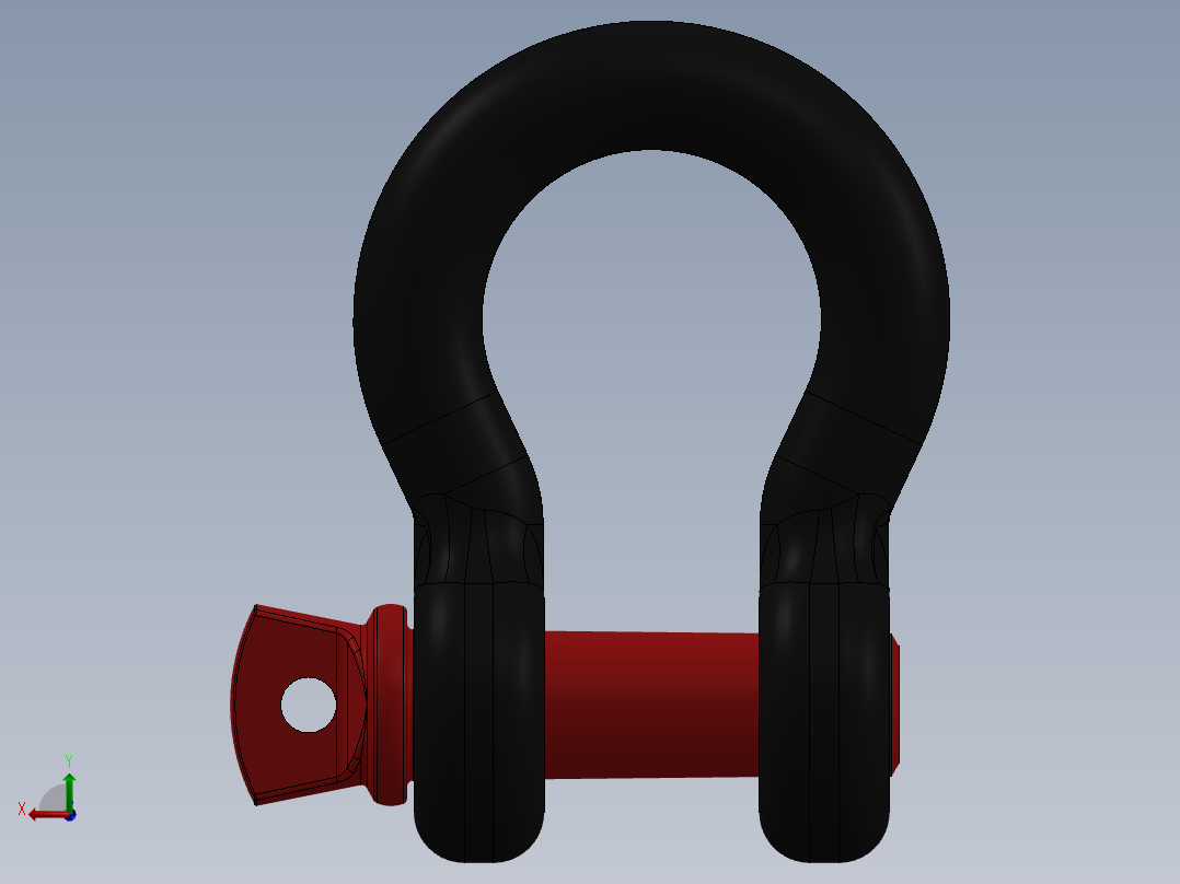 紧固件-0.6250 D-Ring Shackle后视图