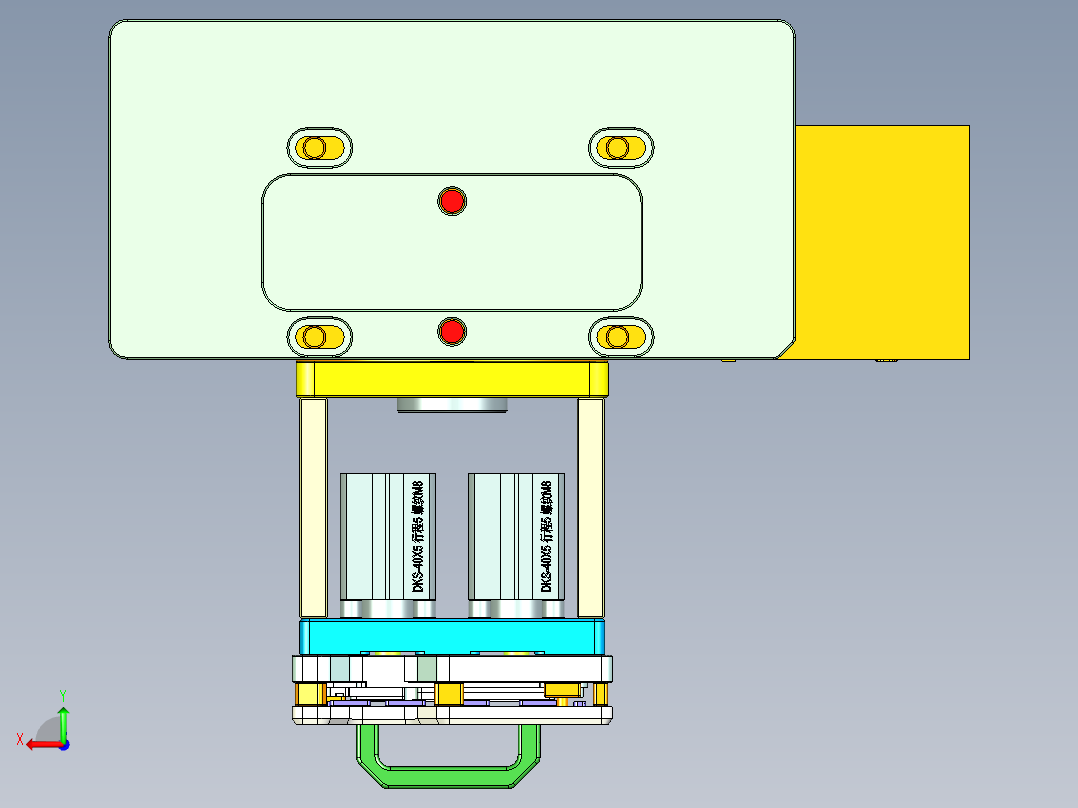 X1-CNC6笔记本CNC工装夹具三维模型-1202后视图