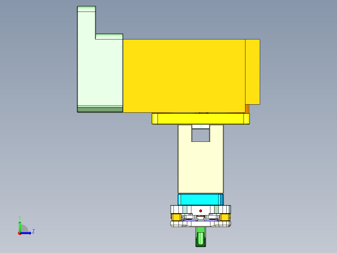 X1-CNC6笔记本CNC工装夹具三维模型-1202左视图