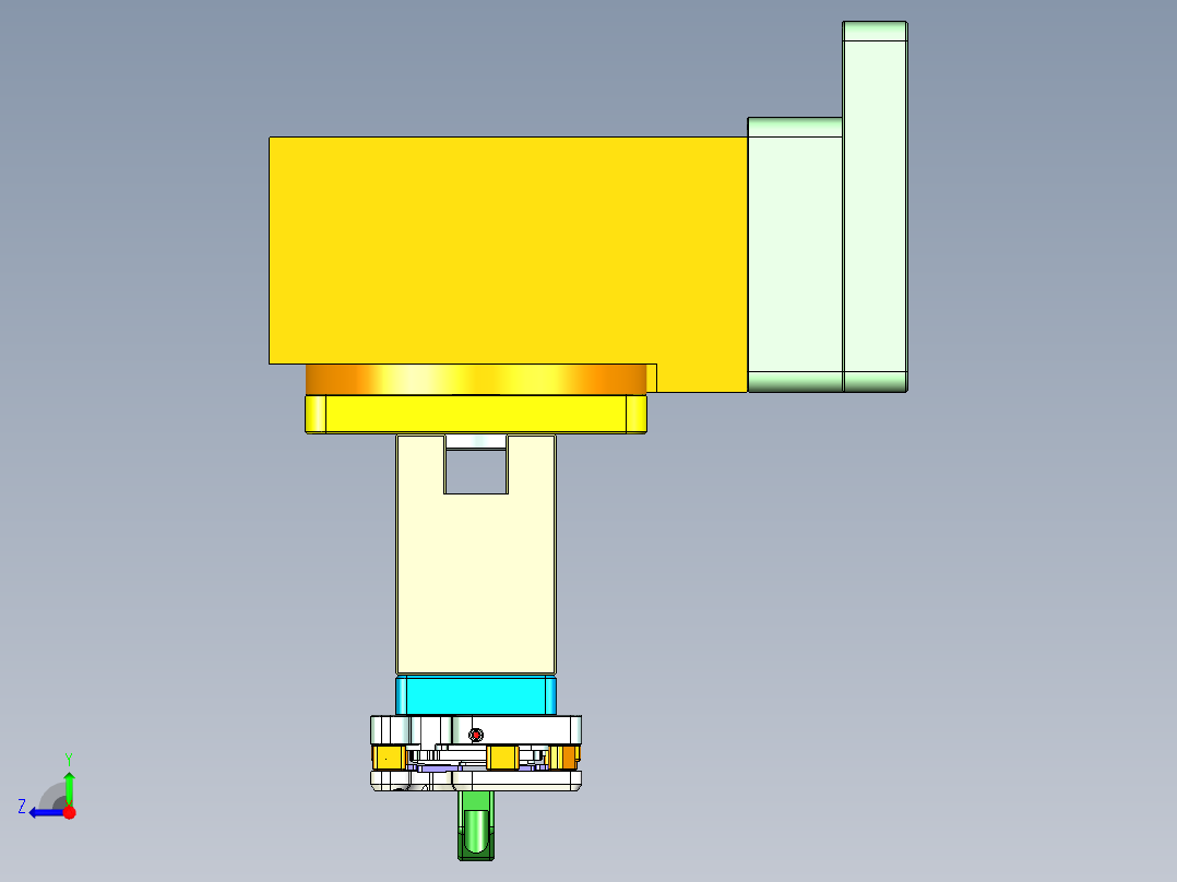 X1-CNC6笔记本CNC工装夹具三维模型-1202右视图
