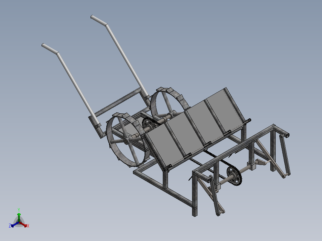 水稻插秧机sw22可编辑正等轴测图