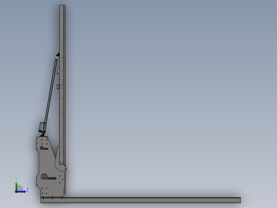 KPYQ攀岩彩虹墙（总）左视图