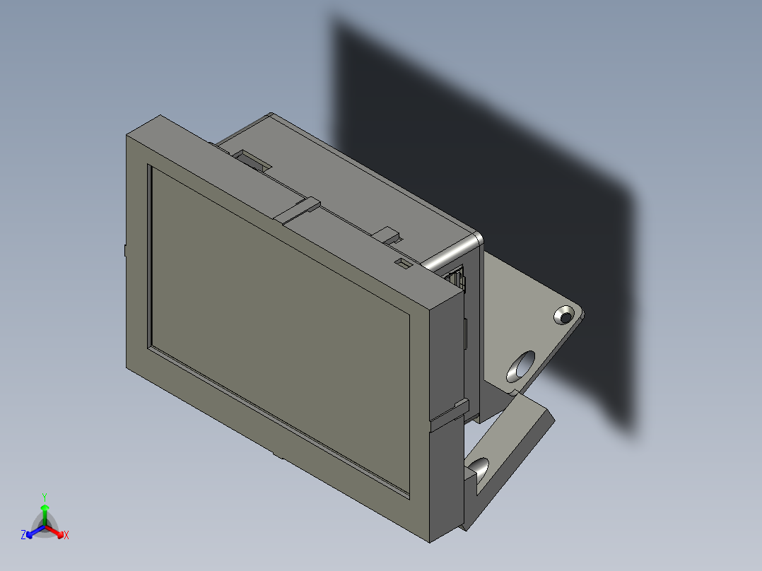 A0002468-带5英寸触摸屏的树莓派4正等轴测图