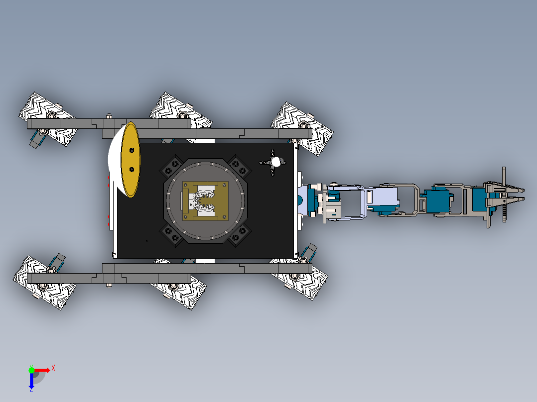AGV小车、AGV(32)俯视图