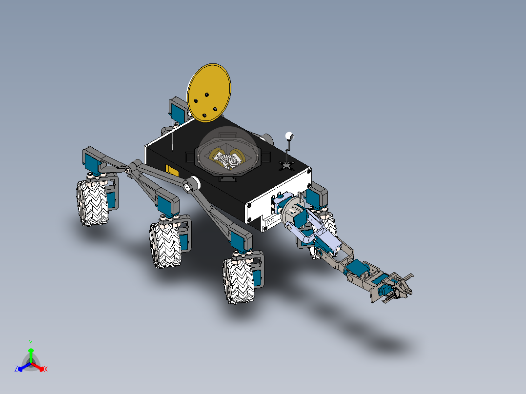 AGV小车、AGV(32)正等轴测图