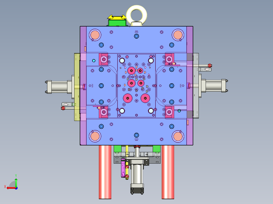 注塑模具、模具(13)后视图