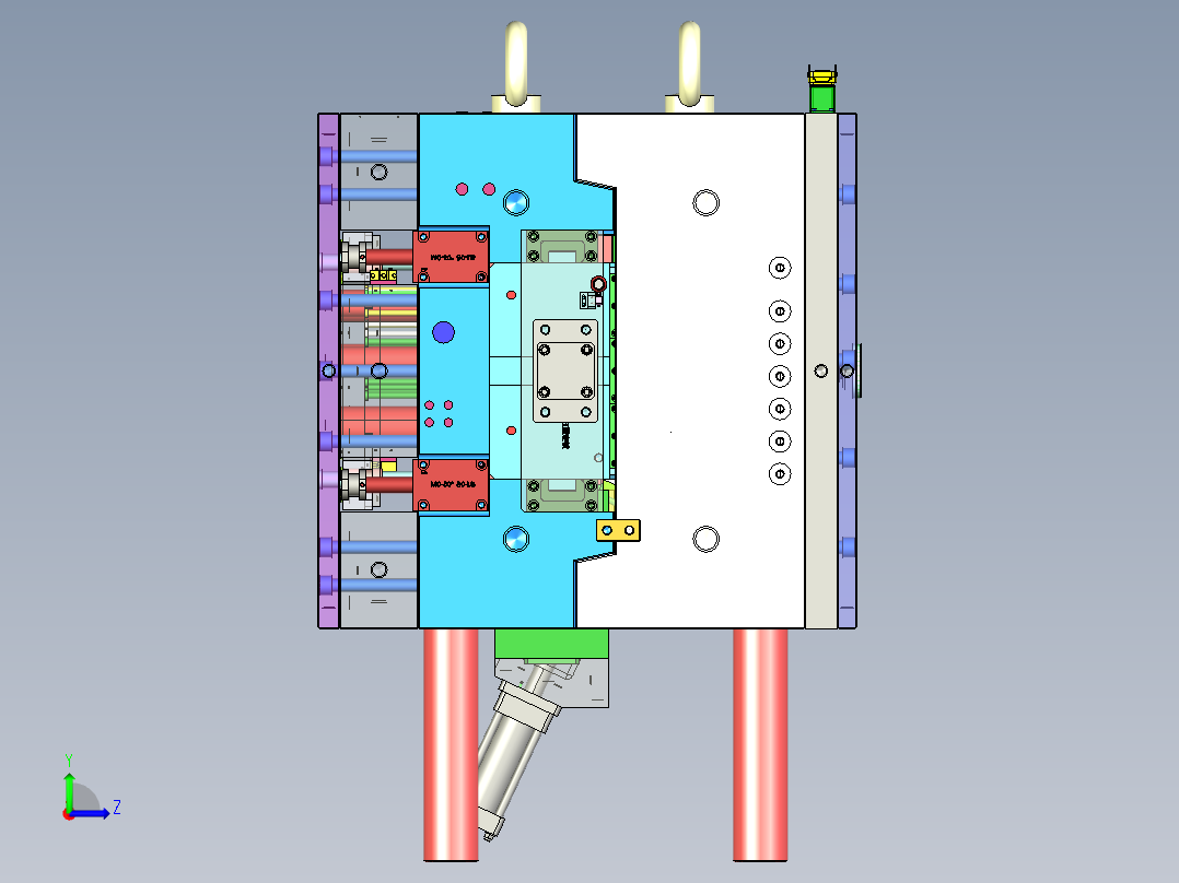 注塑模具、模具(13)左视图