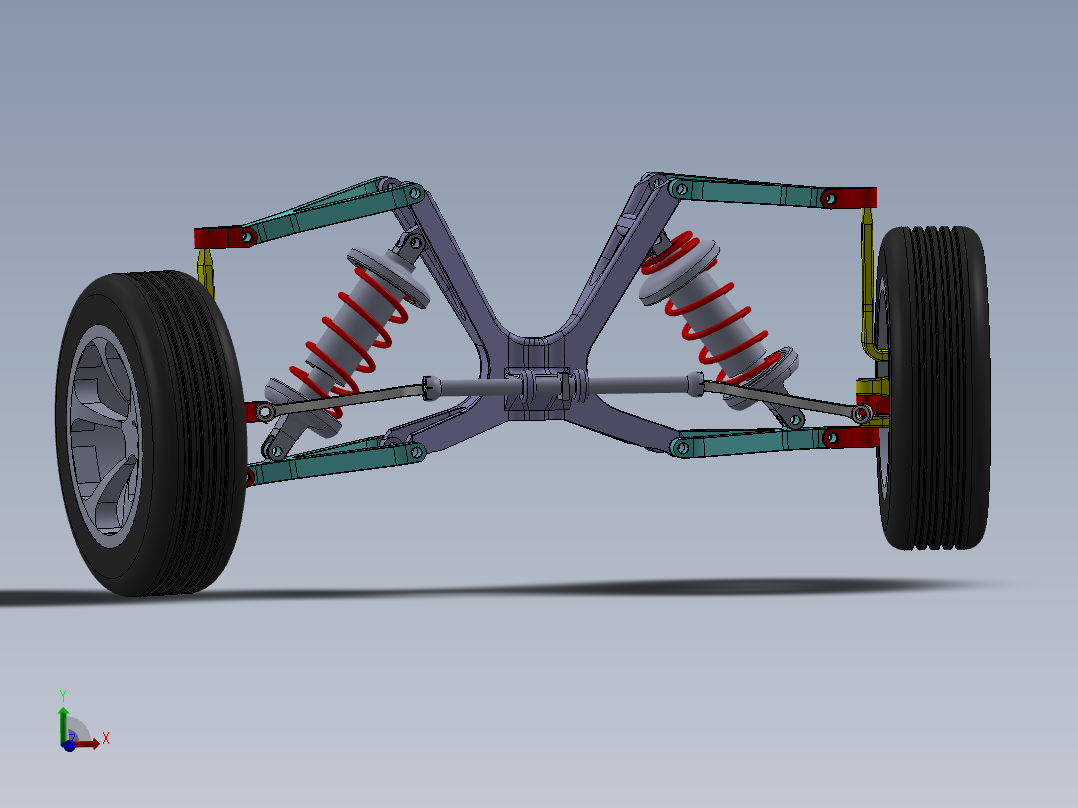 独立双通道悬架和制动系统安装