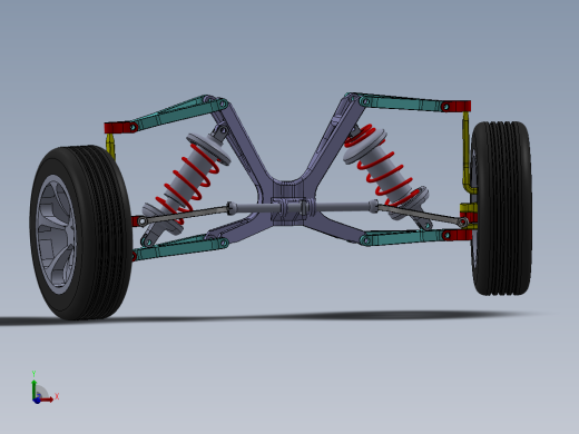 独立双通道悬架和制动系统安装