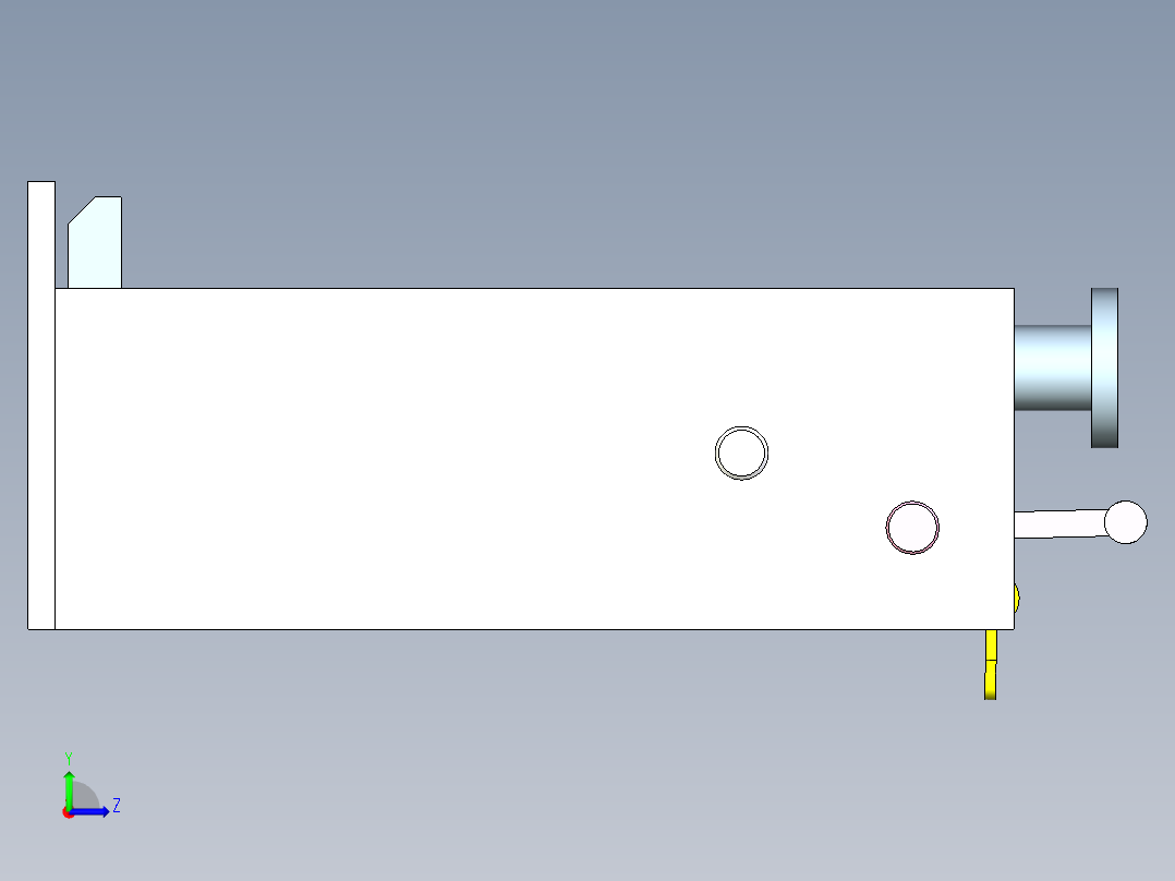带棘轮自锁的手动升降机构 1423615左视图