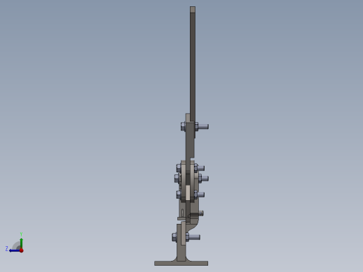 普通剪裁刀三维建模图纸 solidworks设计右视缩略图
