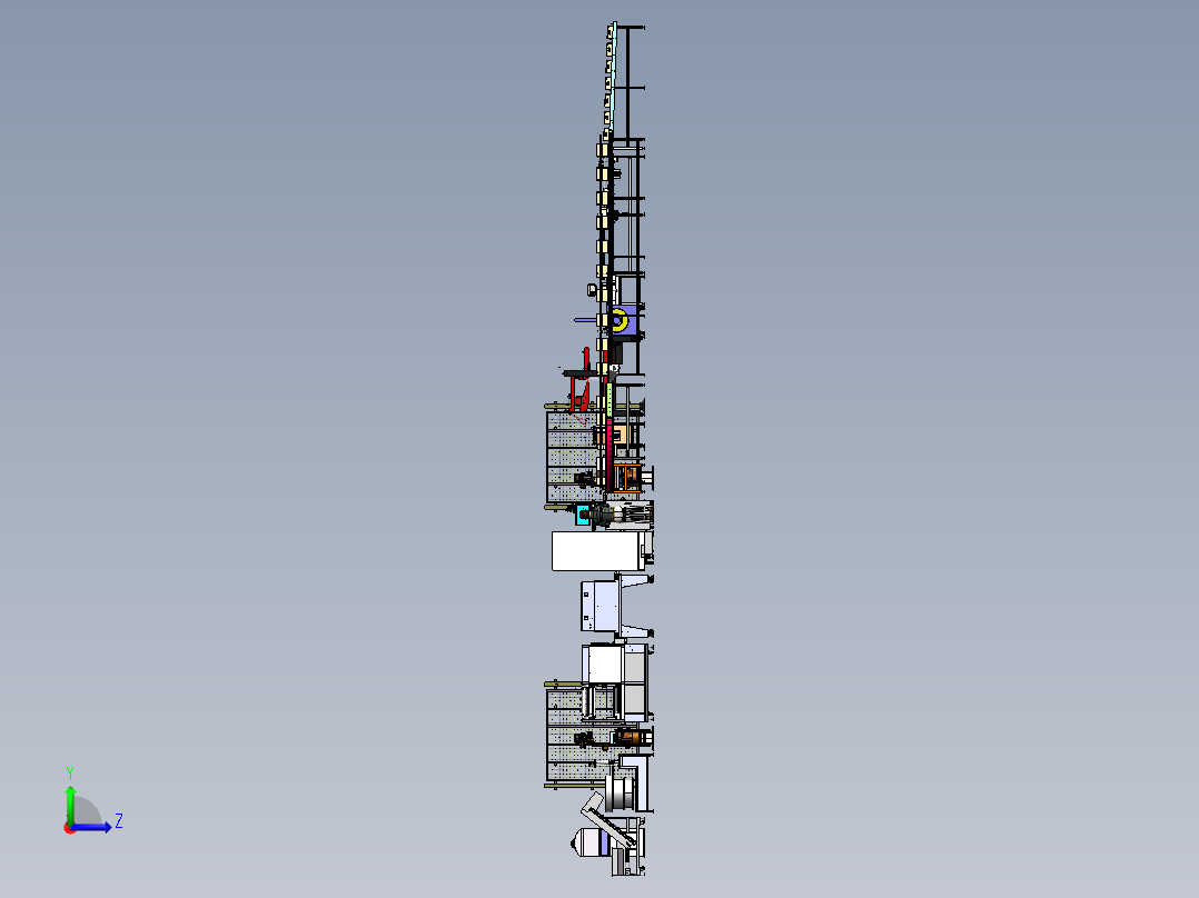 自动包装线左视图