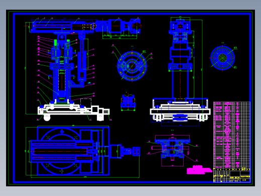 全液压驱动六自由度机械手结构设计含7张CAD图