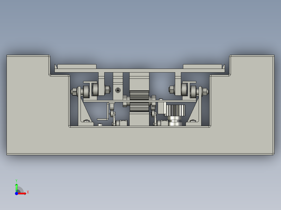 载货平台前视图