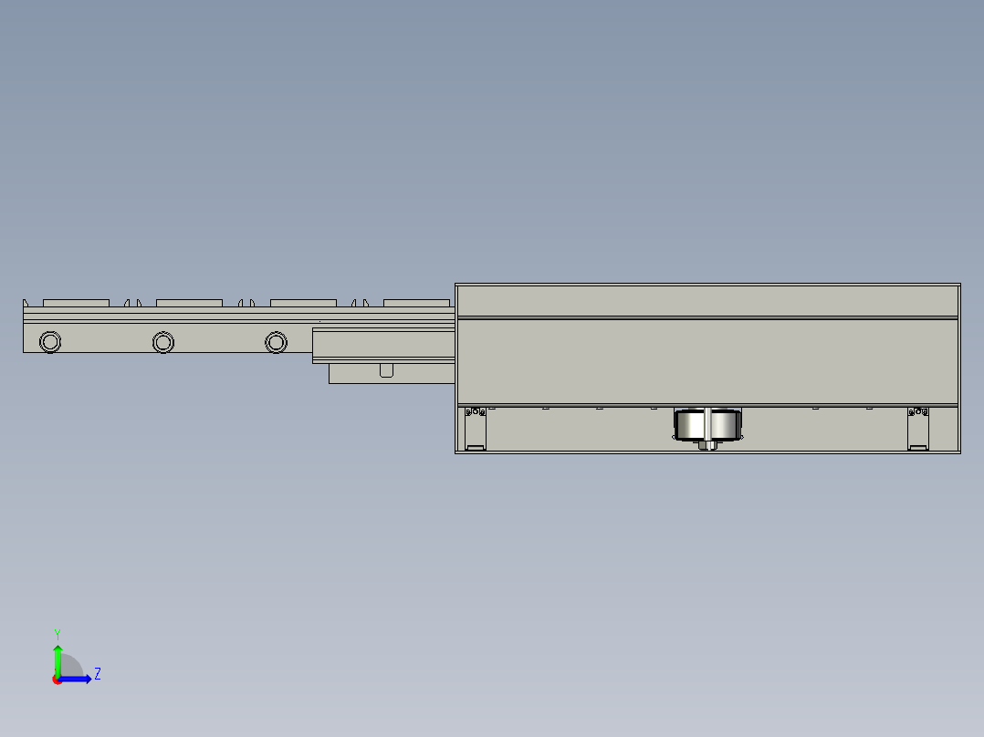 载货平台左视图