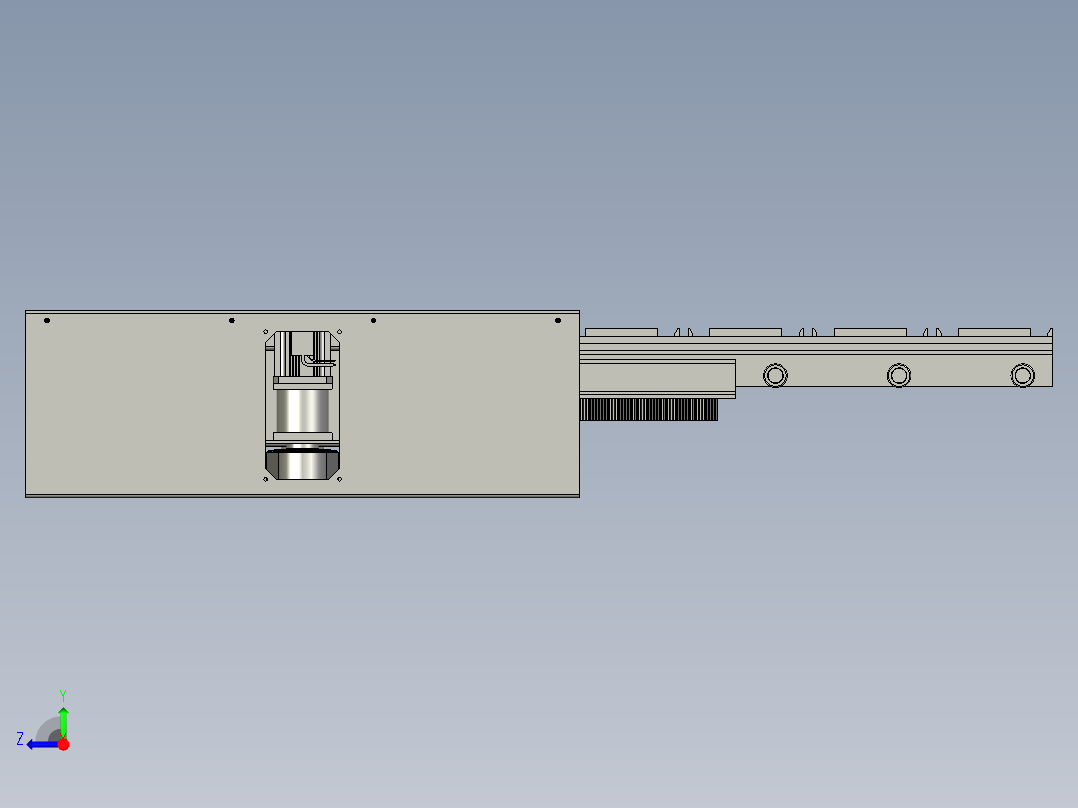 载货平台右视图