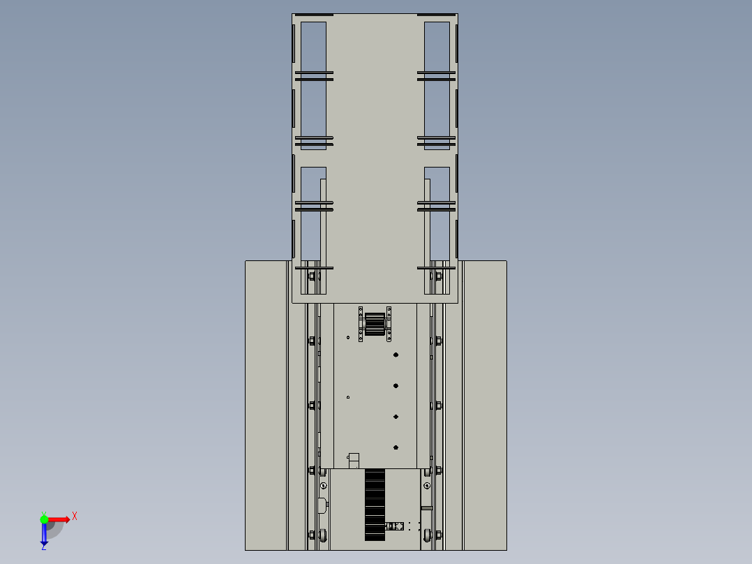 载货平台俯视图