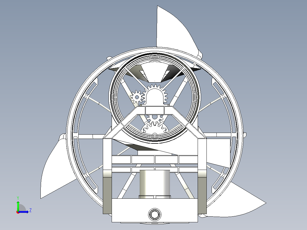 LBWC筛选机左视图