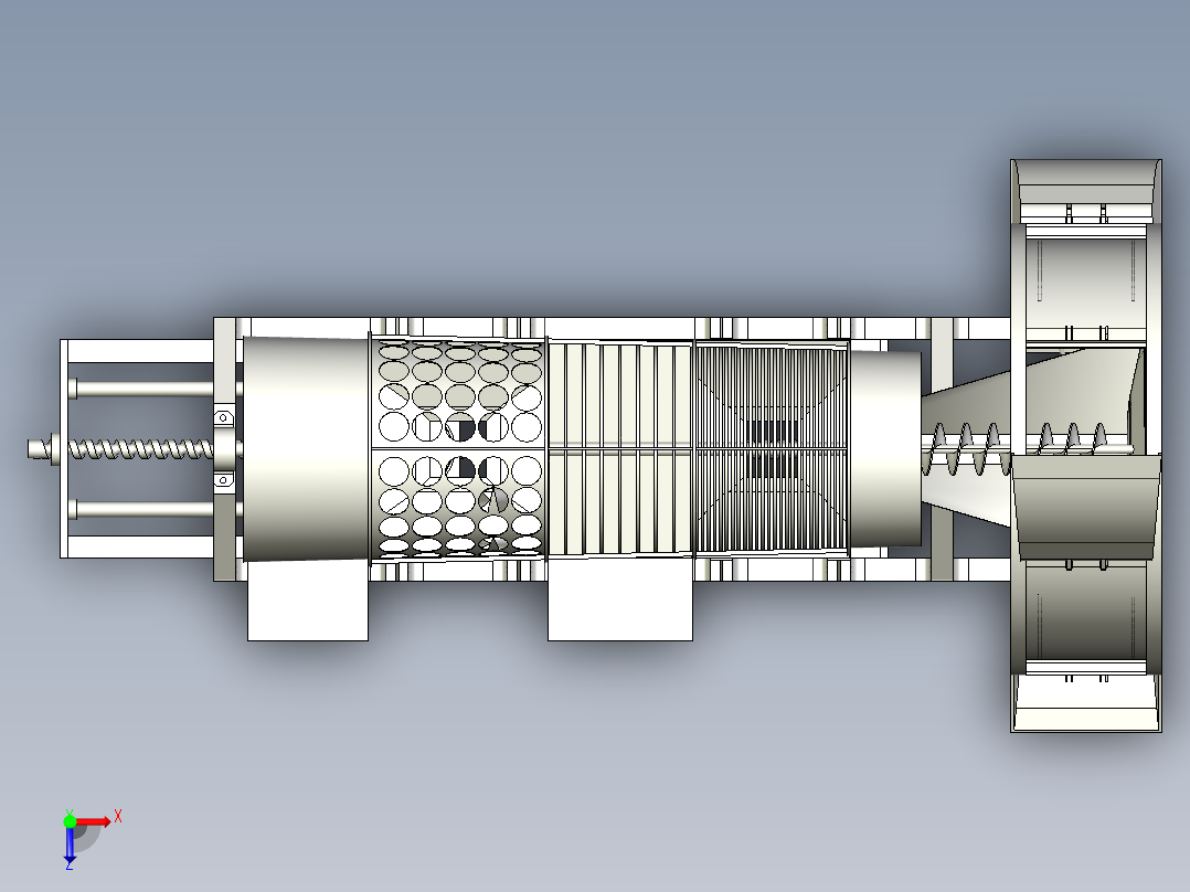 LBWC筛选机俯视图