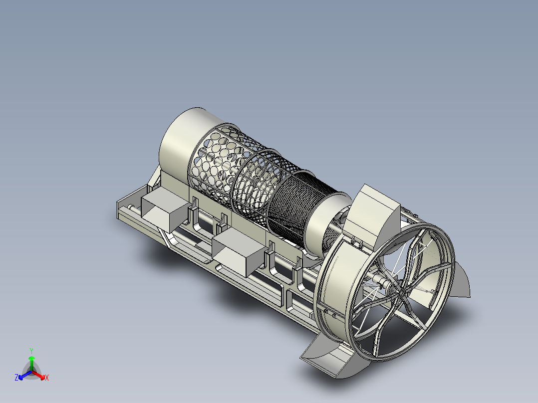 LBWC筛选机正等轴测图