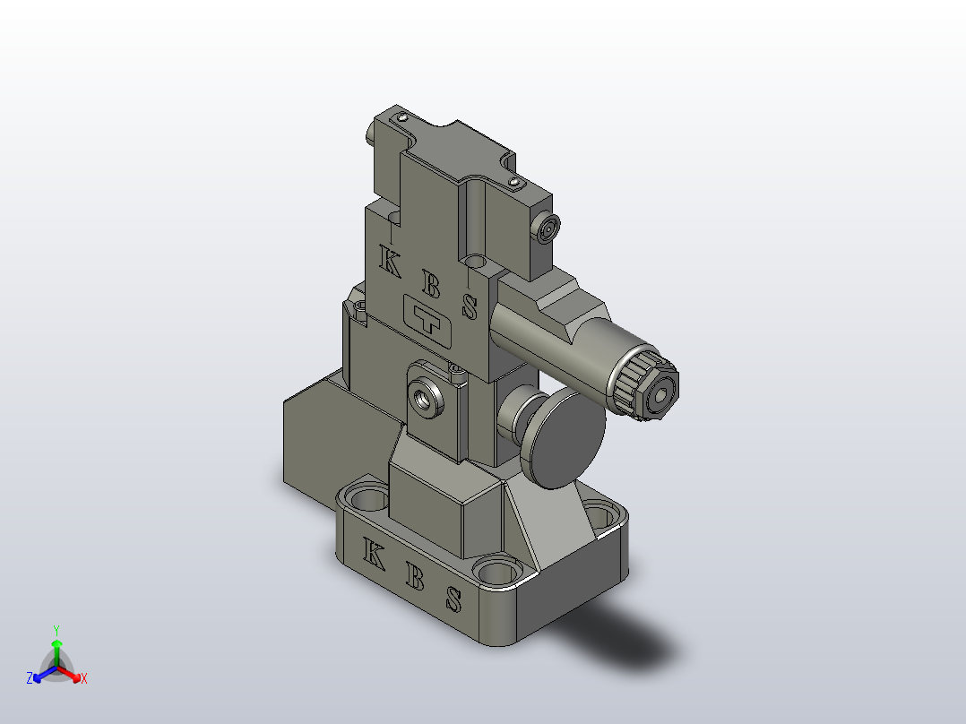 流量控制阀DBW- 03-1PN[DBW-03]正等轴测图