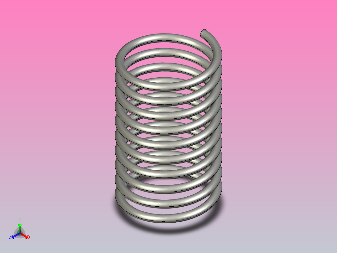 MISUMI压缩弹簧WF6-10主视图