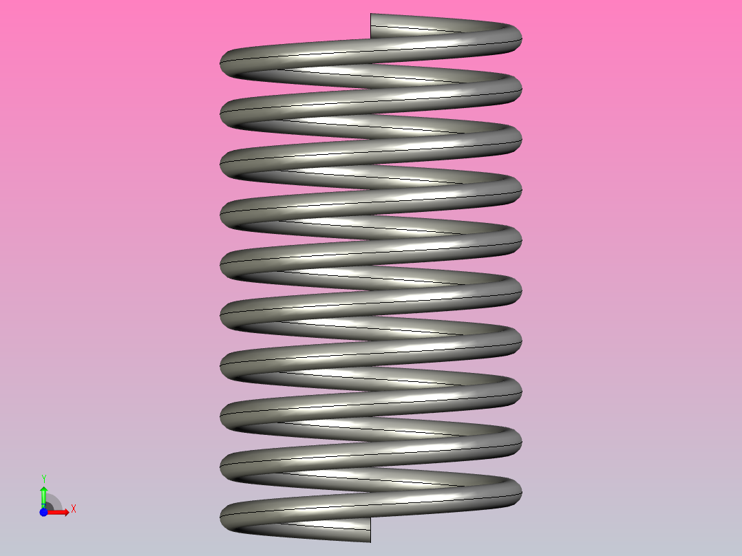 MISUMI压缩弹簧WF6-10前视图