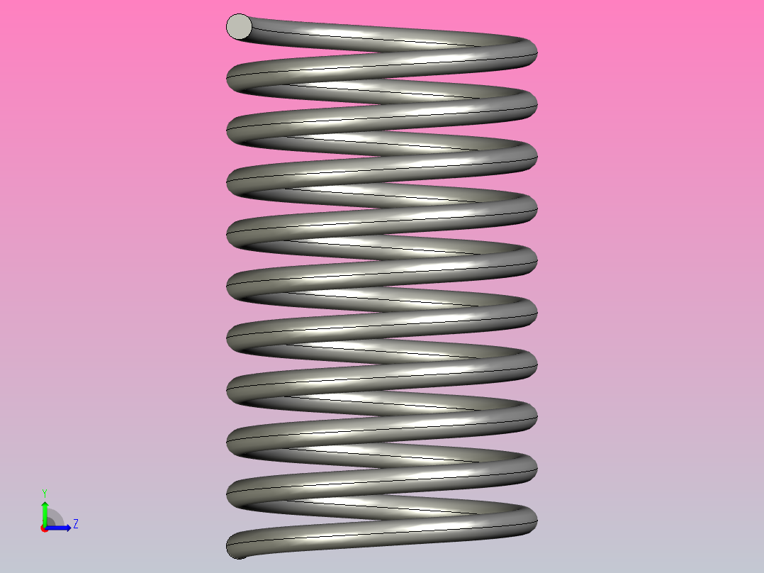 MISUMI压缩弹簧WF6-10左视图