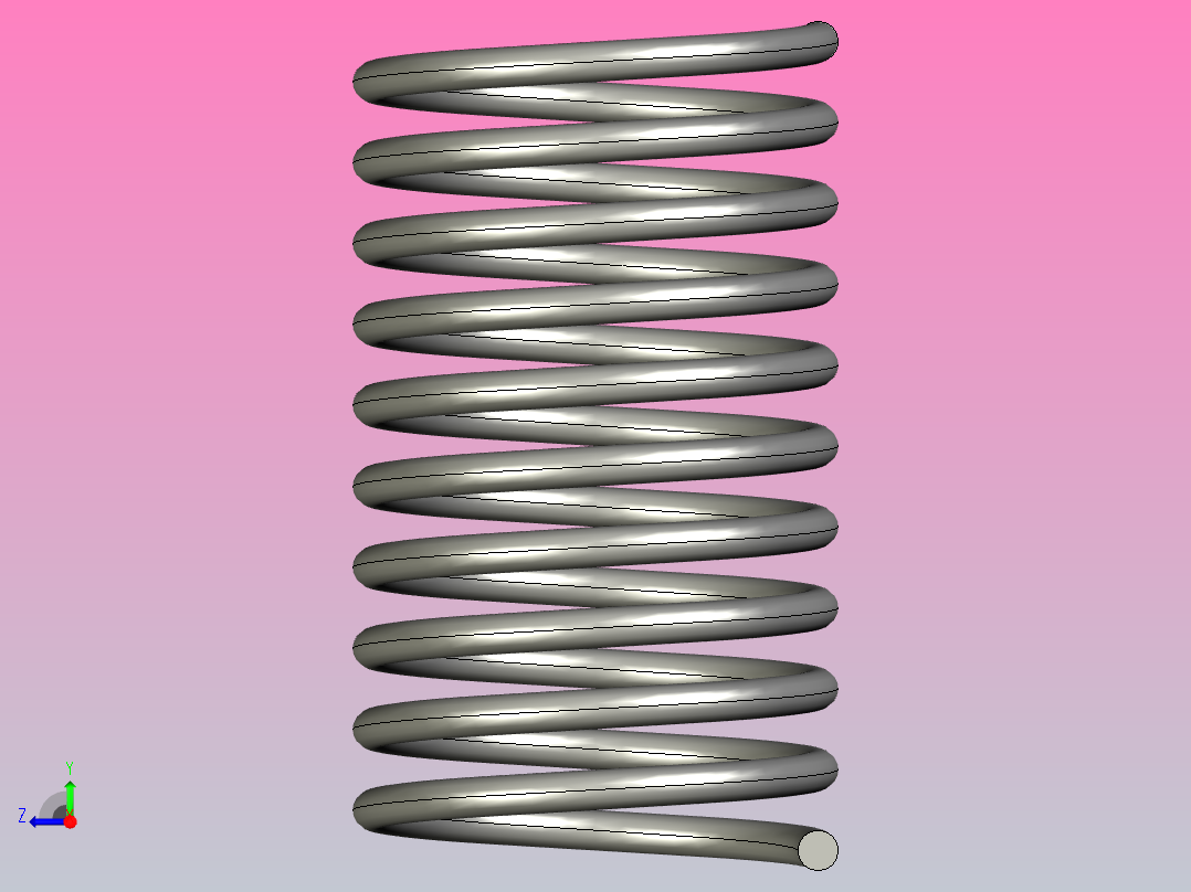 MISUMI压缩弹簧WF6-10右视图
