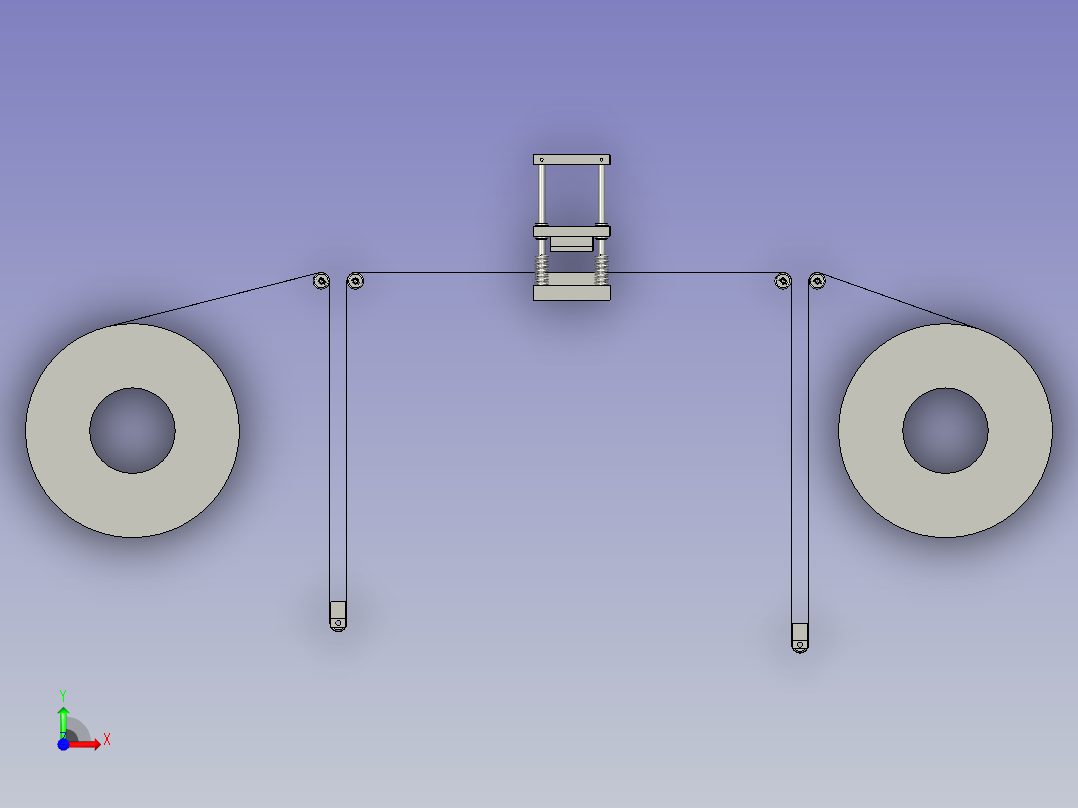 纸板冲裁机-纸板冲裁-前视图