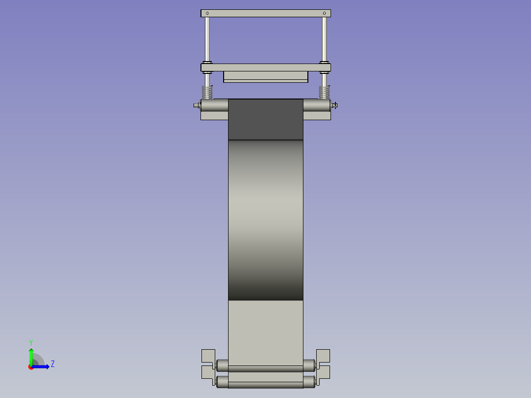 纸板冲裁机-纸板冲裁-左视图