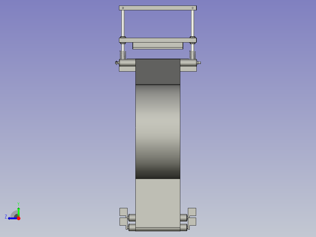 纸板冲裁机-纸板冲裁-右视图