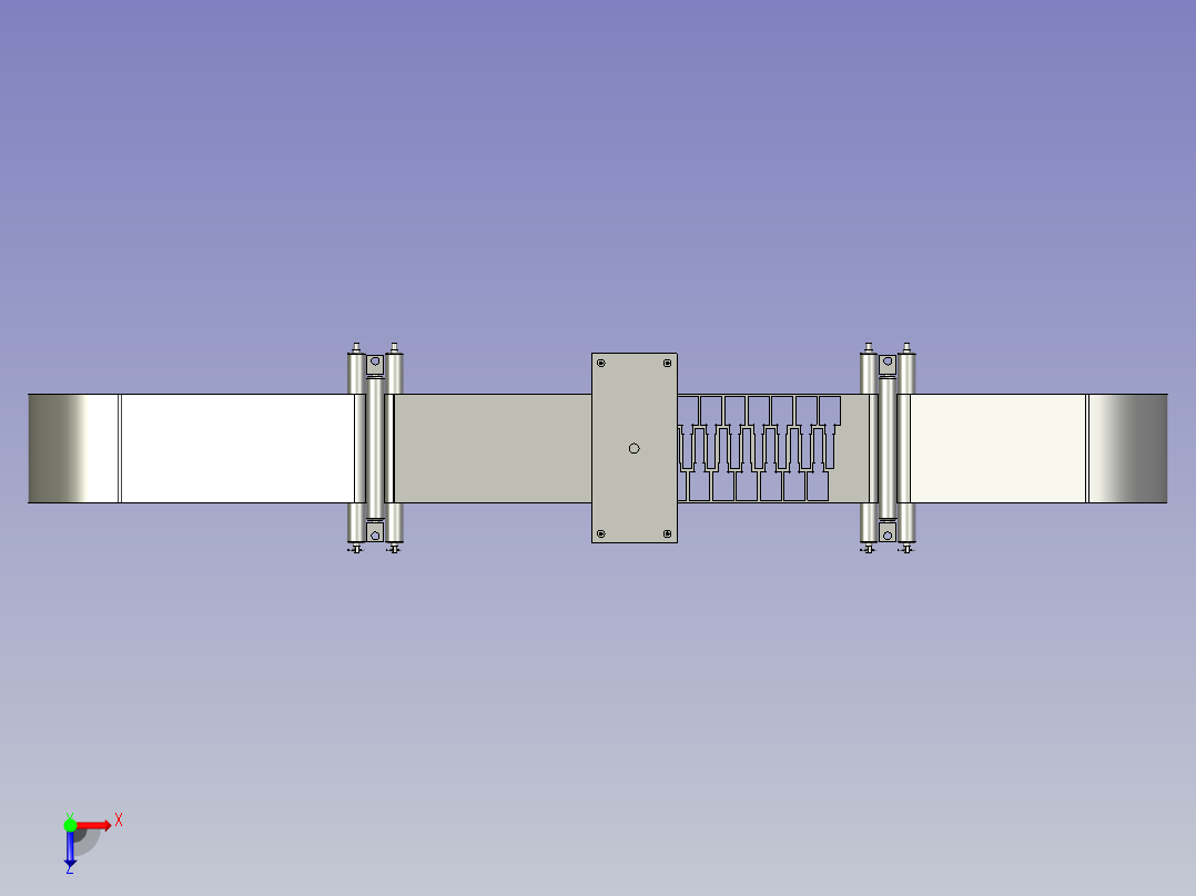 纸板冲裁机-纸板冲裁-俯视图