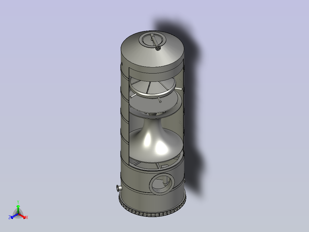 生产装置洗涤塔主视图