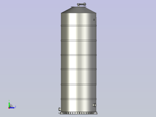 生产装置洗涤塔左视缩略图