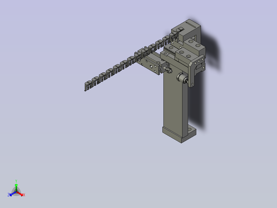 卡扣翻转机构210128正等轴测图