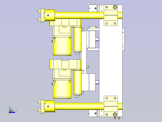 一种同方向平行输送机移载装置左视缩略图