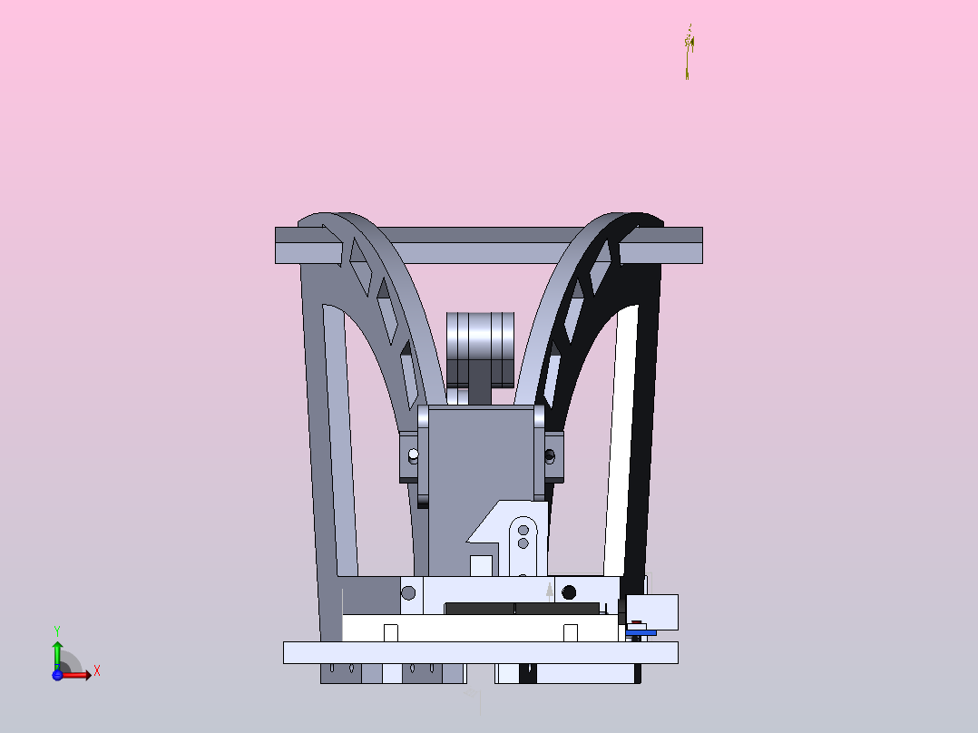 弹射器模型前视图