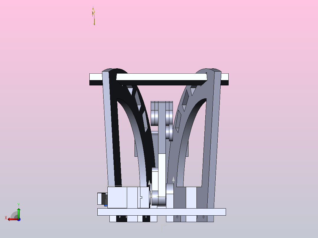 弹射器模型后视图