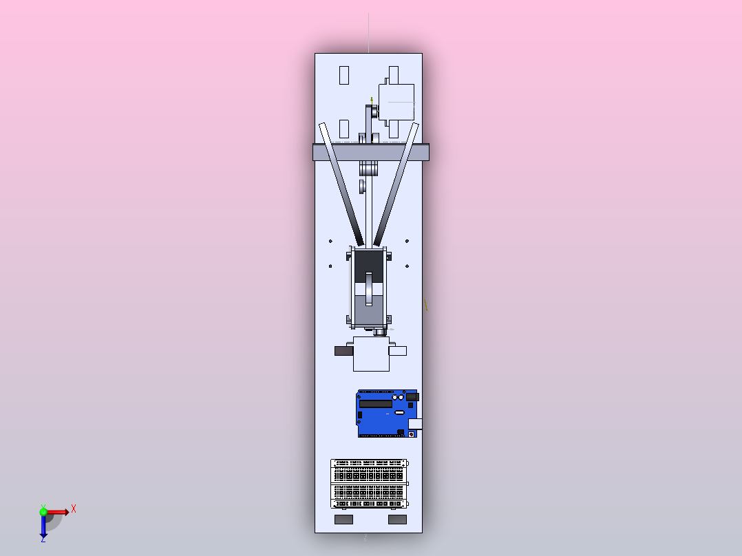 弹射器模型俯视图