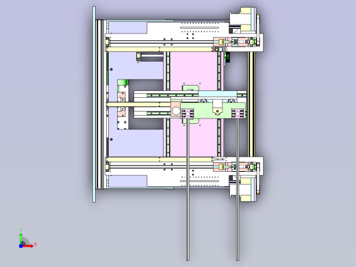 结构复杂的多轴传动3D图纸前视缩略图